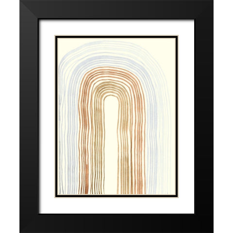 Imperfect Lines IV Black Modern Wood Framed Art Print with Double Matting by Ludwig, Alicia