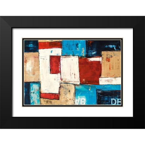Patterns Black Modern Wood Framed Art Print with Double Matting by Ashley, Erin