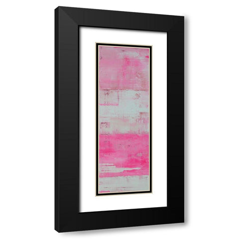 Panels in Pink I Black Modern Wood Framed Art Print with Double Matting by Ashley, Erin