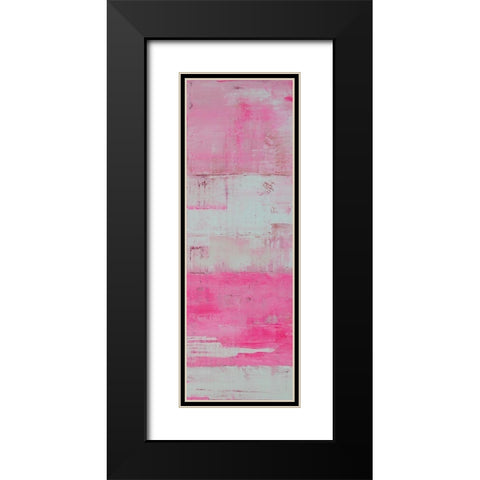 Panels in Pink I Black Modern Wood Framed Art Print with Double Matting by Ashley, Erin