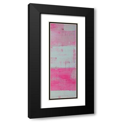 Panels in Pink II Black Modern Wood Framed Art Print with Double Matting by Ashley, Erin
