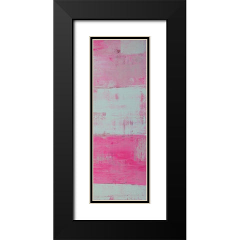 Panels in Pink II Black Modern Wood Framed Art Print with Double Matting by Ashley, Erin