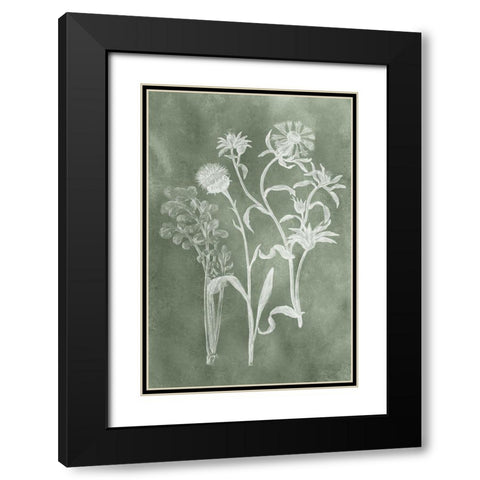 Sage Impressions II Black Modern Wood Framed Art Print with Double Matting by Vision Studio