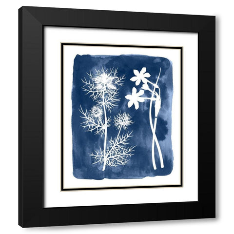 Botanical Inverse III Black Modern Wood Framed Art Print with Double Matting by Vision Studio