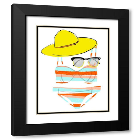 Soak up the Sun III Black Modern Wood Framed Art Print with Double Matting by Blanckslate