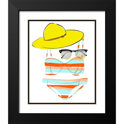 Soak up the Sun III Black Modern Wood Framed Art Print with Double Matting by Blanckslate