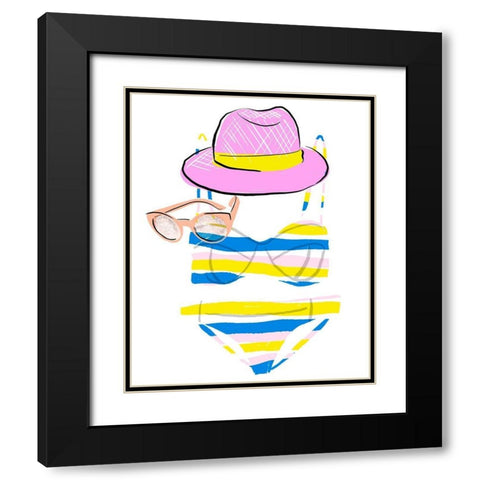 Soak up the Sun IV Black Modern Wood Framed Art Print with Double Matting by Blanckslate