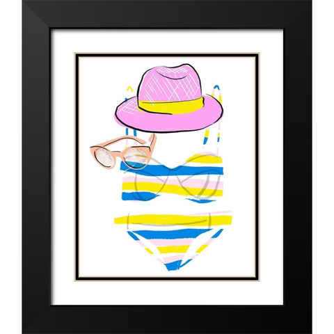 Soak up the Sun IV Black Modern Wood Framed Art Print with Double Matting by Blanckslate