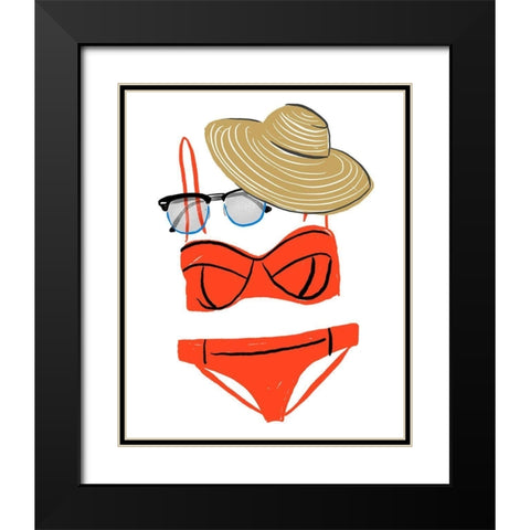 Soak up the Sun V Black Modern Wood Framed Art Print with Double Matting by Blanckslate