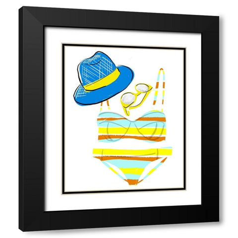 Soak up the Sun VI Black Modern Wood Framed Art Print with Double Matting by Blanckslate