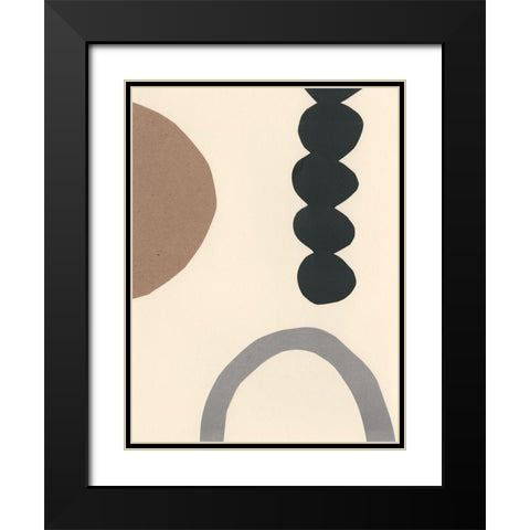 Contempo I Black Modern Wood Framed Art Print with Double Matting by Stramel, Renee W.