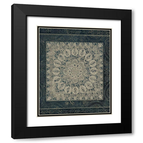 Market Batik I Black Modern Wood Framed Art Print with Double Matting by Zarris, Chariklia