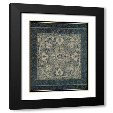 Market Batik II Black Modern Wood Framed Art Print with Double Matting by Zarris, Chariklia