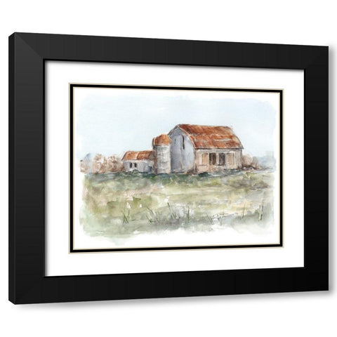 Tin Roof Barn I Black Modern Wood Framed Art Print with Double Matting by Harper, Ethan