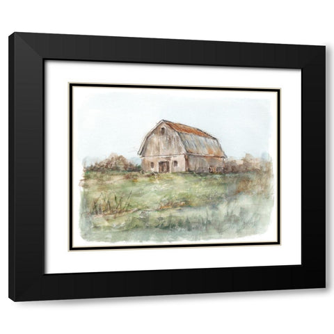Tin Roof Barn II Black Modern Wood Framed Art Print with Double Matting by Harper, Ethan