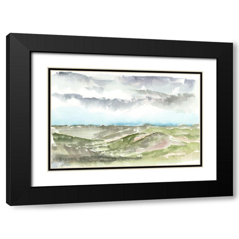 Valley Storm I Black Modern Wood Framed Art Print with Double Matting by Harper, Ethan