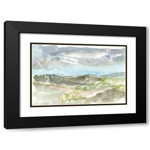 Valley Storm II Black Modern Wood Framed Art Print with Double Matting by Harper, Ethan