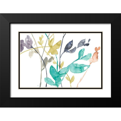 Flowers in Fall IV Black Modern Wood Framed Art Print with Double Matting by Goldberger, Jennifer
