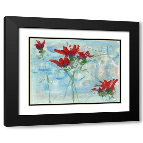 In the Wind I Black Modern Wood Framed Art Print with Double Matting by Wang, Melissa