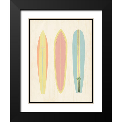 So Cal Surfer II Black Modern Wood Framed Art Print with Double Matting by Popp, Grace