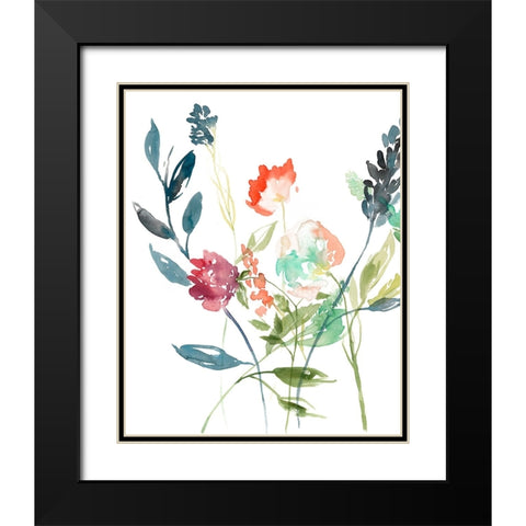 Laurels Garden I Black Modern Wood Framed Art Print with Double Matting by Goldberger, Jennifer