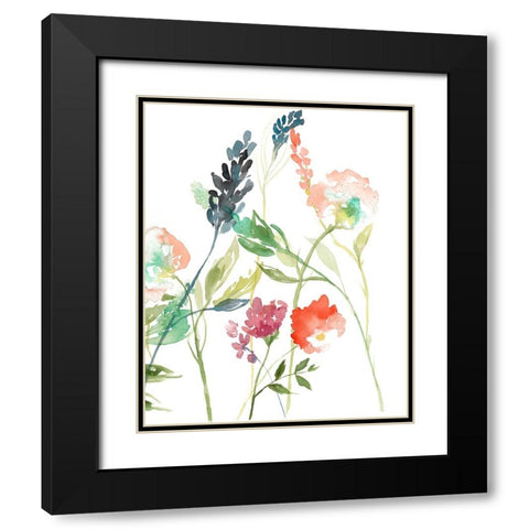 Laurels Garden II Black Modern Wood Framed Art Print with Double Matting by Goldberger, Jennifer