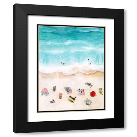 Beach Week I Black Modern Wood Framed Art Print with Double Matting by Popp, Grace