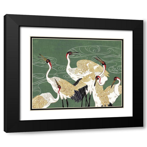 Beyond the Moon I Black Modern Wood Framed Art Print with Double Matting by Wang, Melissa