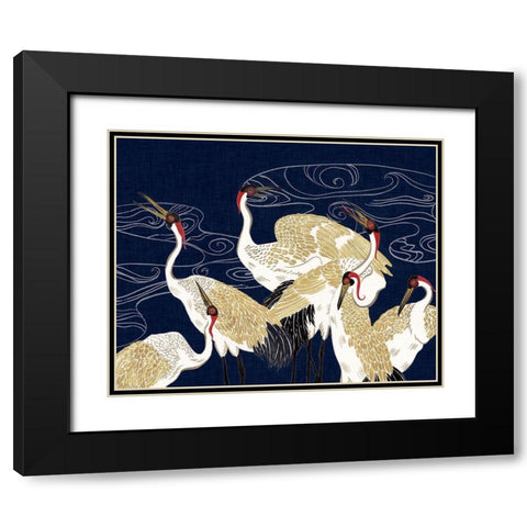 Beyond the Moon III Black Modern Wood Framed Art Print with Double Matting by Wang, Melissa