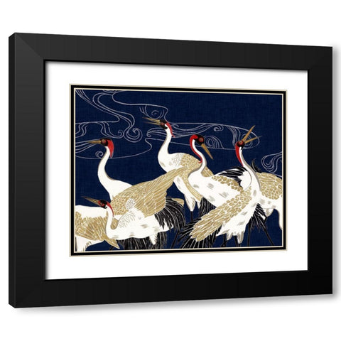 Beyond the Moon IV Black Modern Wood Framed Art Print with Double Matting by Wang, Melissa