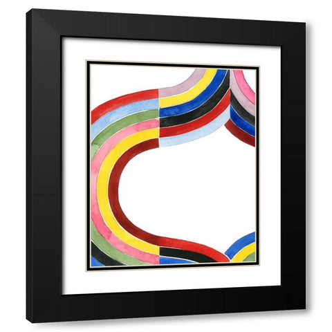 Deconstructed Rainbow II Black Modern Wood Framed Art Print with Double Matting by Popp, Grace
