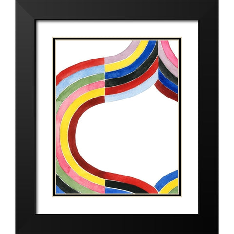 Deconstructed Rainbow II Black Modern Wood Framed Art Print with Double Matting by Popp, Grace