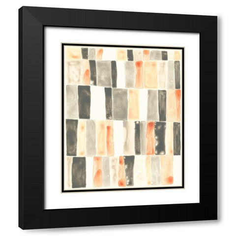 Soft Swatches I Black Modern Wood Framed Art Print with Double Matting by Vess, June Erica