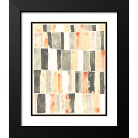 Soft Swatches I Black Modern Wood Framed Art Print with Double Matting by Vess, June Erica