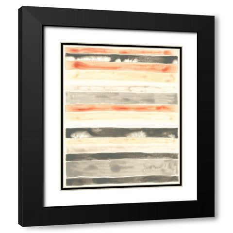 Soft Swatches III Black Modern Wood Framed Art Print with Double Matting by Vess, June Erica