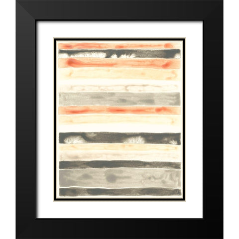 Soft Swatches III Black Modern Wood Framed Art Print with Double Matting by Vess, June Erica
