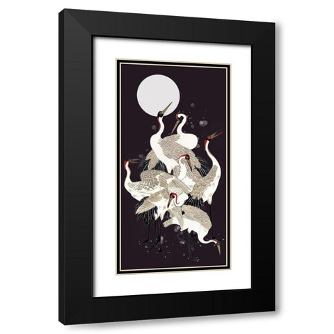 Winter Etude I Black Modern Wood Framed Art Print with Double Matting by Wang, Melissa