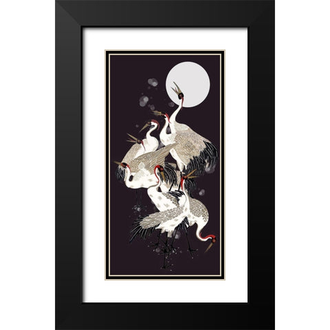 Winter Etude II Black Modern Wood Framed Art Print with Double Matting by Wang, Melissa