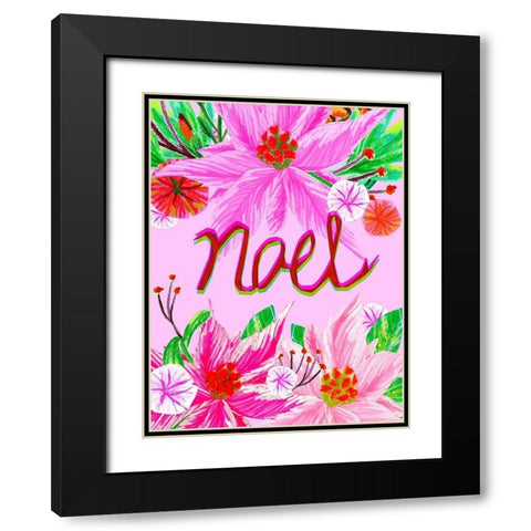 Christmas Foliage II Black Modern Wood Framed Art Print with Double Matting by Blanckslate