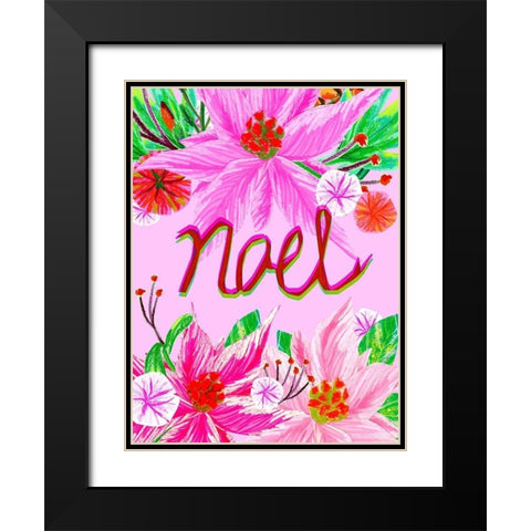 Christmas Foliage II Black Modern Wood Framed Art Print with Double Matting by Blanckslate