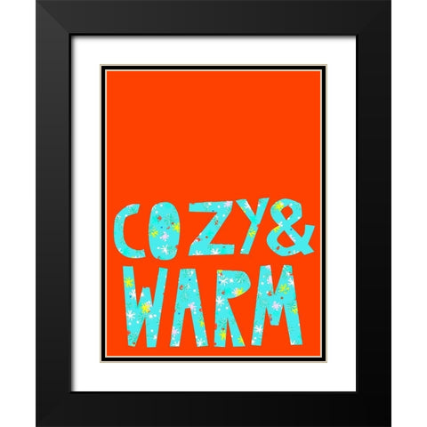Merry and Bright IV Black Modern Wood Framed Art Print with Double Matting by Blanckslate