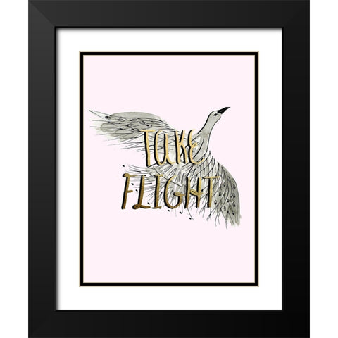 Roam Free VII Black Modern Wood Framed Art Print with Double Matting by Blanckslate