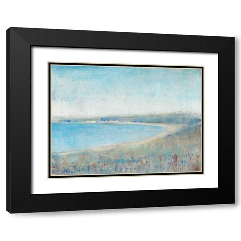 Misty Bay View II Black Modern Wood Framed Art Print with Double Matting by OToole, Tim