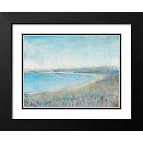 Misty Bay View II Black Modern Wood Framed Art Print with Double Matting by OToole, Tim