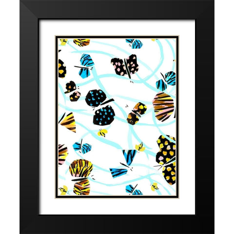 Capri IV Black Modern Wood Framed Art Print with Double Matting by Blanckslate