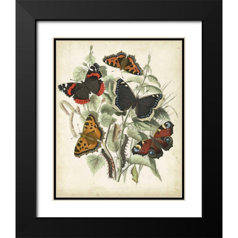 Non-Embellished Butterfly Haven I Black Modern Wood Framed Art Print with Double Matting by Vision Studio