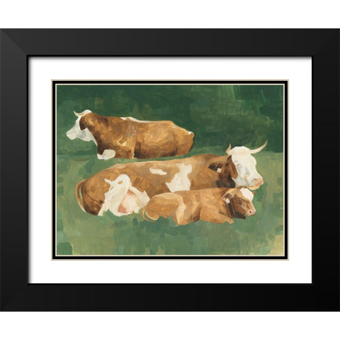 Custom Bucolic Sunday II Black Modern Wood Framed Art Print with Double Matting by Scarvey, Emma