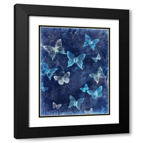 Indigo Flight I Black Modern Wood Framed Art Print with Double Matting by OToole, Tim