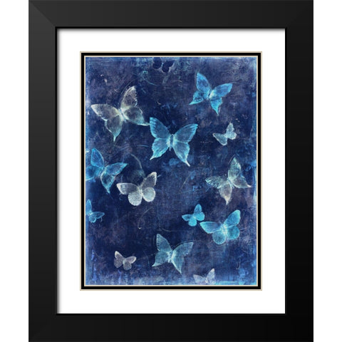 Indigo Flight I Black Modern Wood Framed Art Print with Double Matting by OToole, Tim