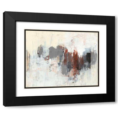 Neutrals and Rust I Black Modern Wood Framed Art Print with Double Matting by Goldberger, Jennifer